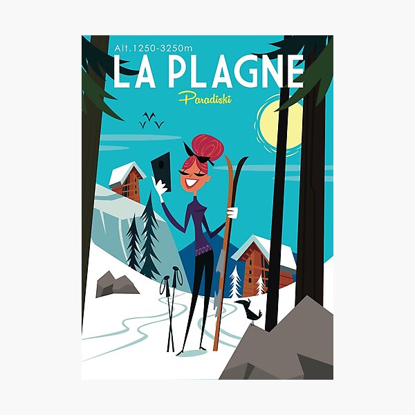 Item preview, La Plagne poster designed and sold by Gary Godel.