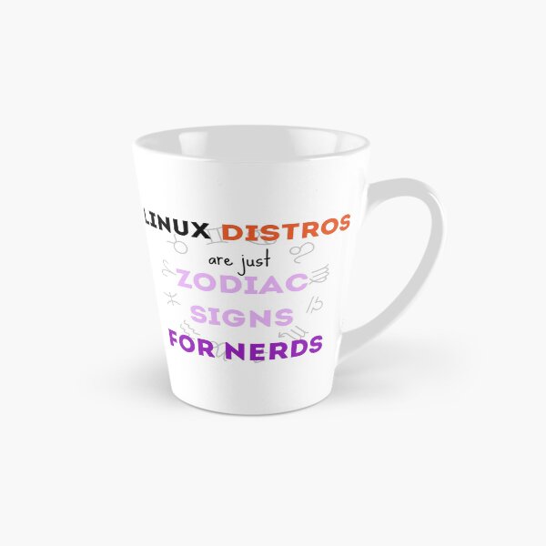 Aperçu de l'œuvre Les distributions Linux ne sont que des signes du zodiaque pour les nerds, blancs - Drôle créée et vendue par Programmer's Life and Humor.