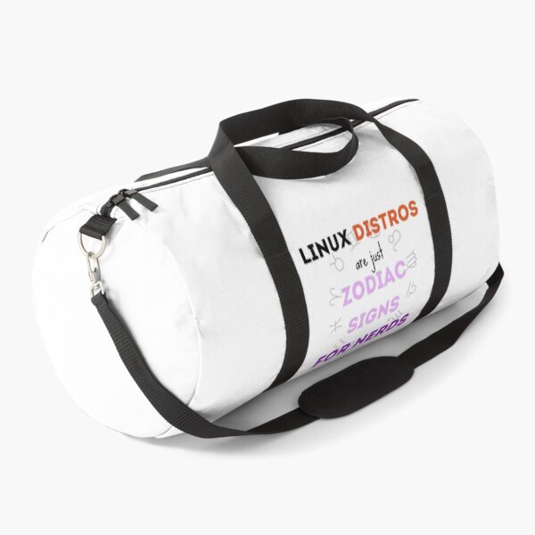 Item preview, Linux distros are just zodiac signs for nerds, white - Funny designed and sold by Programmer's  Life and Humor.