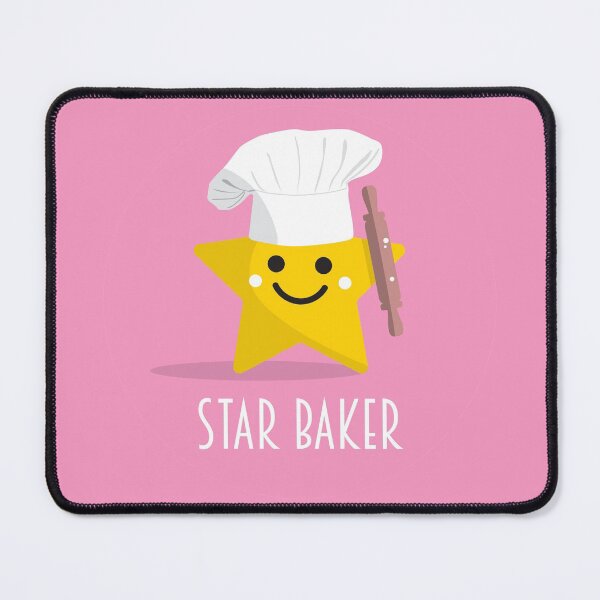 Item preview, Cute Star Baker with Rolling Pin - Pink designed and sold by VicEllisArt.