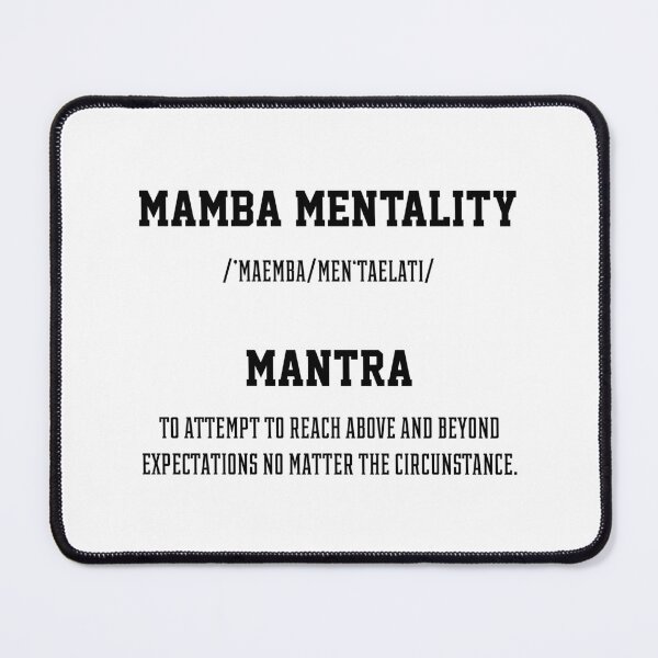 Item preview, Mamba Mentality - Motivational Quote Gift designed and sold by DiogoCalheiros.