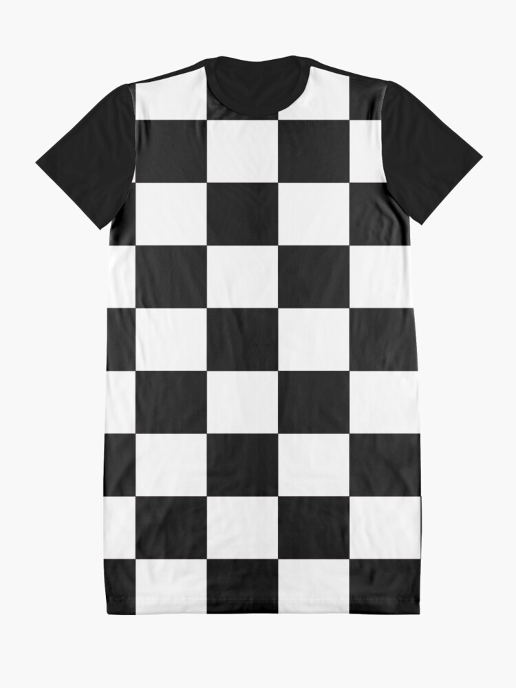 Robe t shirt for Sale avec l uvre Damier noir et blanc de l