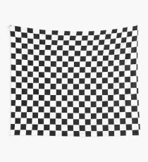Schwarz-Weiß-Schachbrettmuster Wandbehang