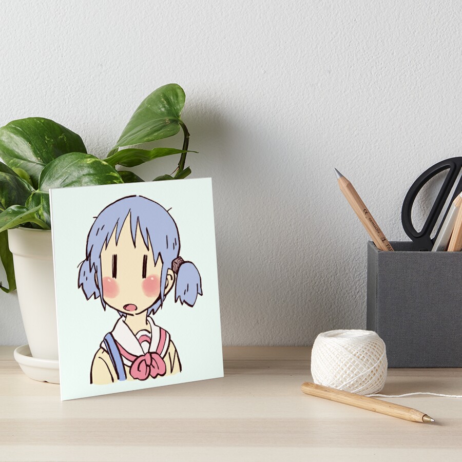 funny mio meme surprised face nichijou - Anime Memes - Posters and Art  Prints