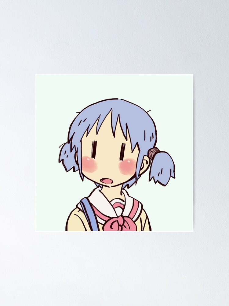 funny mio meme surprised face nichijou - Anime Memes - Posters and Art  Prints