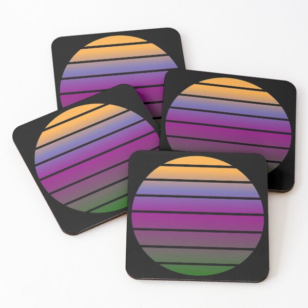 Item preview, Mountain Retro Sunset colurful designed and sold by DiacavaArt.