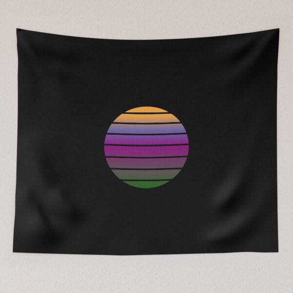Item preview, Mountain Retro Sunset colurful designed and sold by DiacavaArt.