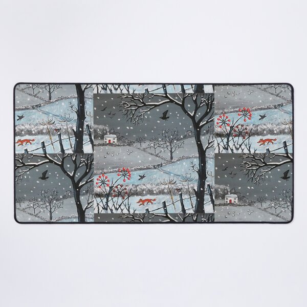 Item preview, Winter Landscape with Fox and Birds designed and sold by Jan Suchacki.