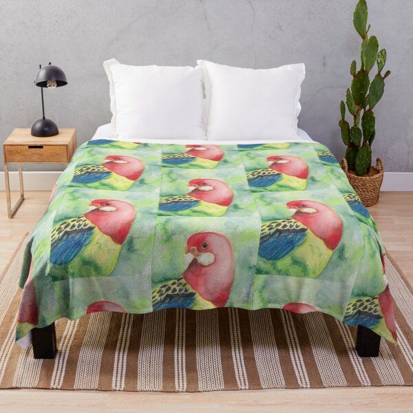 Item preview, Eastern Rosella Watercolour designed and sold by SquibbleDesign.