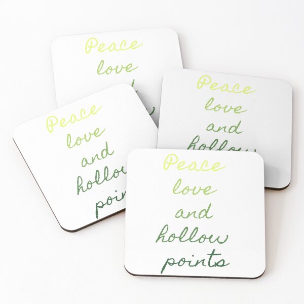 Item preview, Peace love and hollow points designed and sold by BlueThrow.