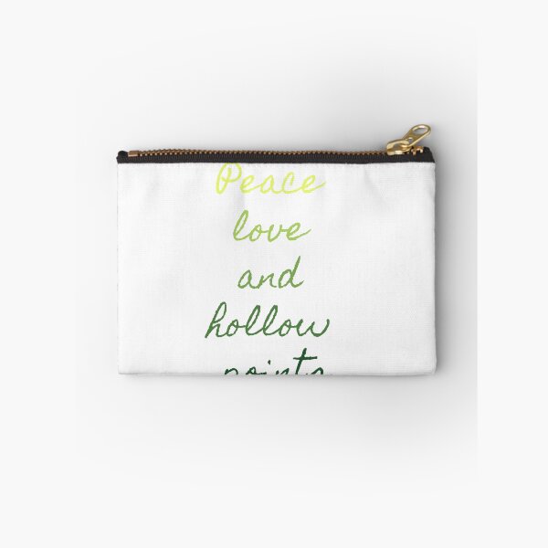 Item preview, Peace love and hollow points designed and sold by BlueThrow.