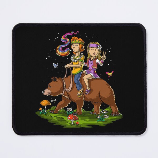 Item preview, Hippies Riding Bear designed and sold by underheaven.