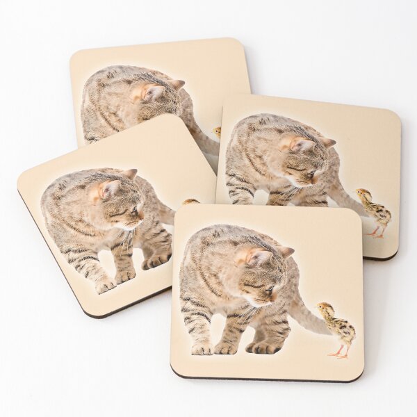 Item preview, A Cat Looks At A Chicken Of A Similar Color designed and sold by Phantasmal-2-do.