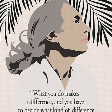 Vorschaubild zum Design Jane Goodall Zitat Poster Kunstdruck Wissenschaftlerin, Wissenschaftsposter, Klassenzimmer Dekor, feministischer Kunstdruck, Steminist, Stammkunst, Stammfrauen von GalleryArtField
