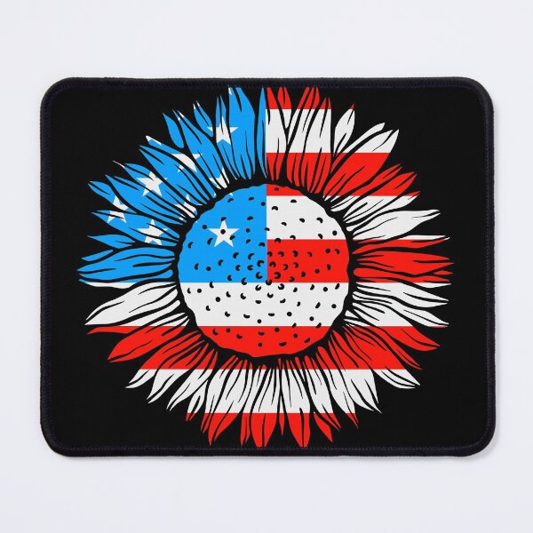 Item preview, American Flag Summer Sun Flower designed and sold by NewTrendings.