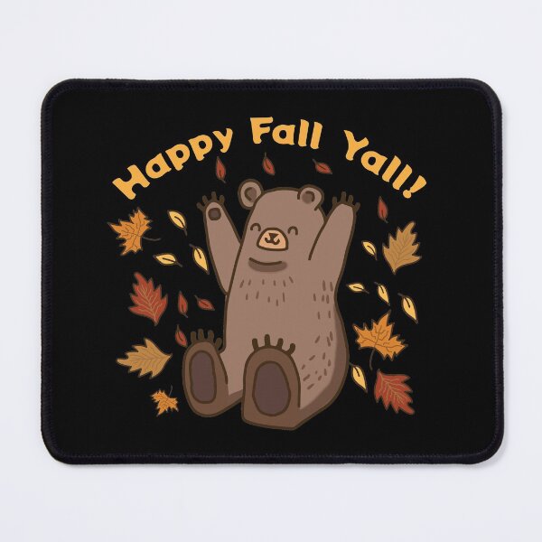 Item preview, Happy Fall Yall Cute Bear and Autumn Leaves Design designed and sold by G-Emanuel.