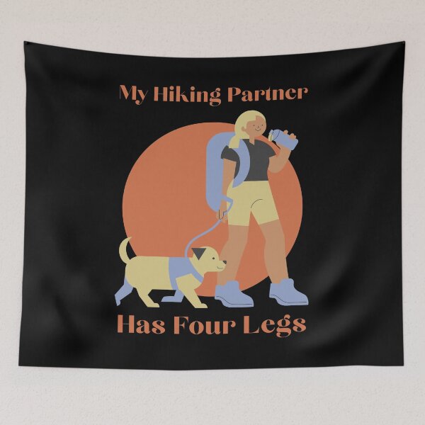 Item preview, My Hiking Partner has four legs design for hikers designed and sold by PunMan Army.