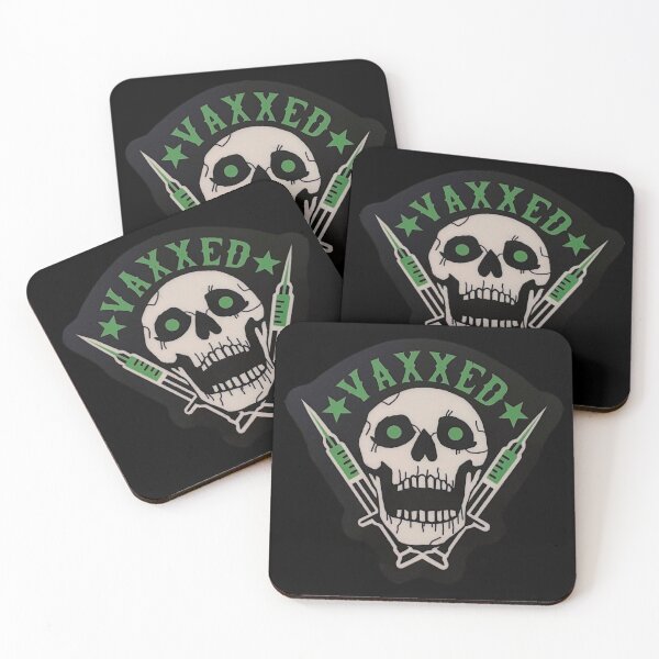Item preview, Vaccinated - Biker Style Vaxxed with Skull designed and sold by 0ylwy.