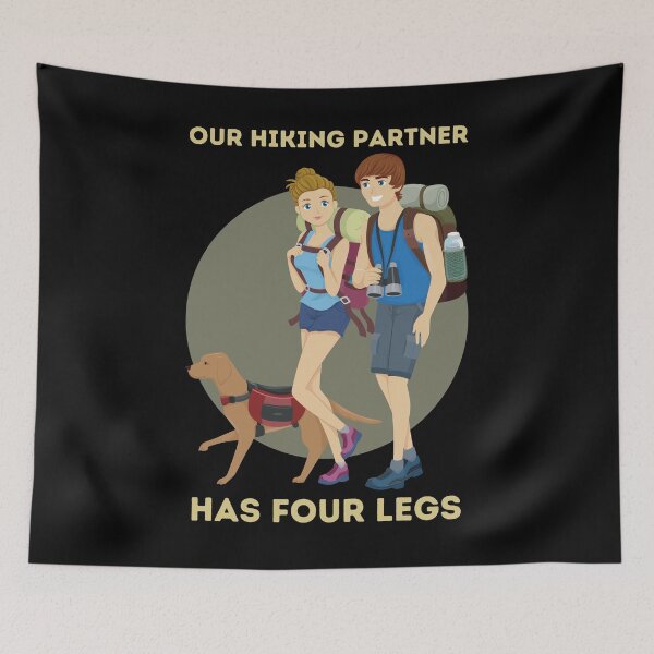 Item preview, My Hiking Partner has four legs design for hikers designed and sold by PunMan Army.
