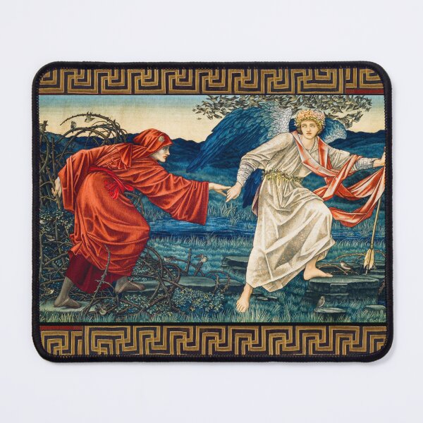 Item preview, Love leading the Pilgrim ,Allegorical Art Nouveau Tapestry designed and sold by BulganLumini.