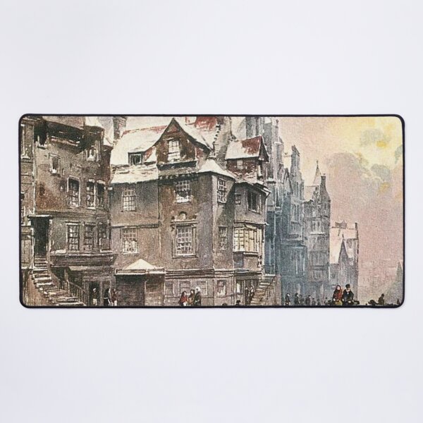 Aperçu de l'œuvre Illustration vintage de la maison de John Knox, Édimbourg créée et vendue par yourscotland.