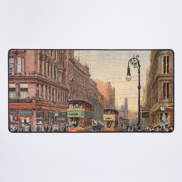 Item preview, Vintage Illustration of Sauchiehall Street, Glasgow designed and sold by yourscotland.