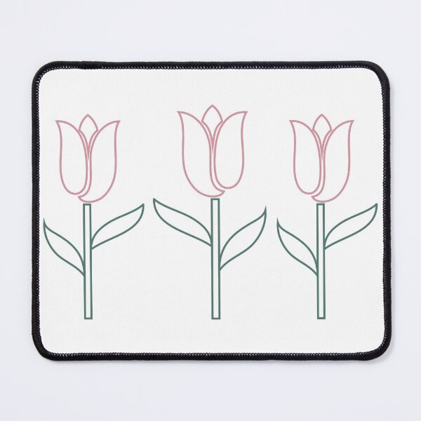 Item preview, Tulip Flowers Pink And Green designed and sold by geminivibe.