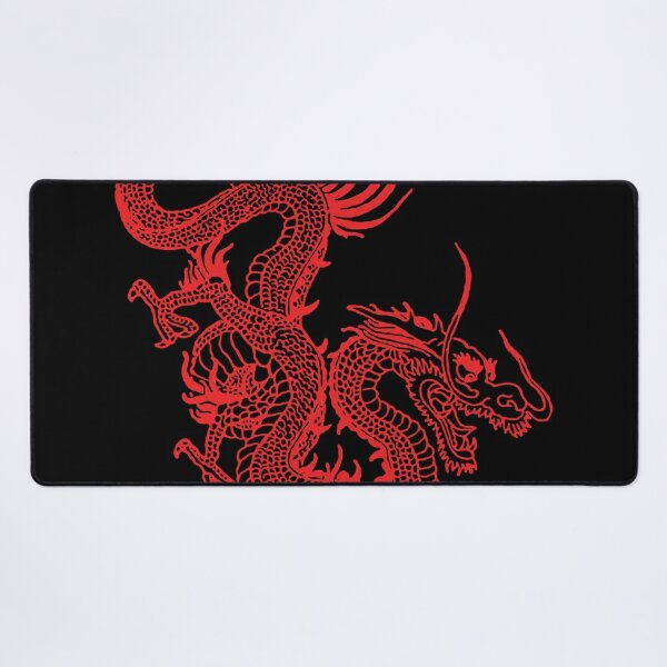 red dragon desk mat