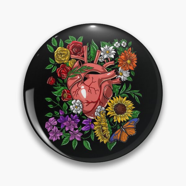 Item preview, Floral Anatomical Heart designed and sold by underheaven.