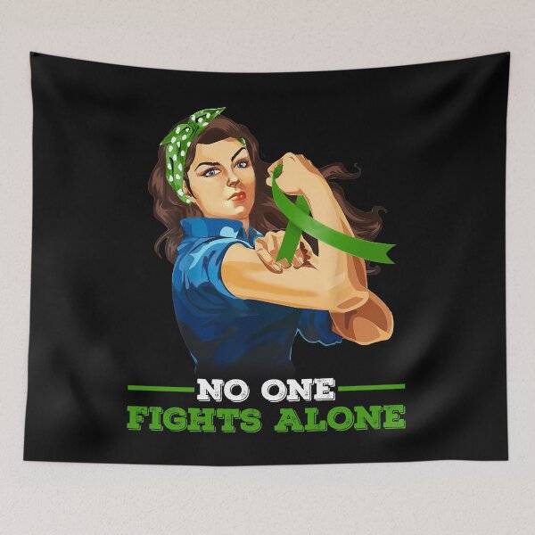 Item preview, No One Fight Alone Gallbladder Cancer Awareness, Mom Wife Gift for Gallbladder Cancer Warrior, Kelly Ribbon Gift for Her designed and sold by CapitalDesignss.