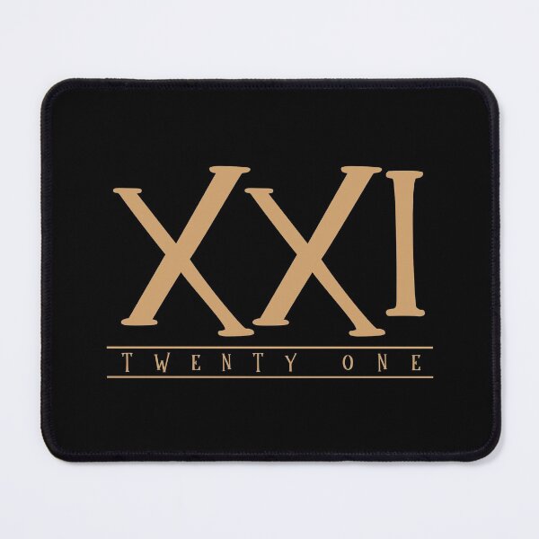 Item preview, XXI (Twenty One) Gold Roman Numerals designed and sold by VicEllisArt.