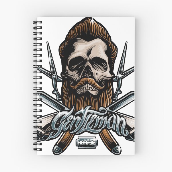 Item preview, Barber Shop Skull Man Mustache designed and sold by Podonok.