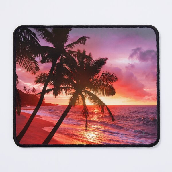 Item preview, Tropical Sunset Beach with Palm Trees designed and sold by JulieSouster.