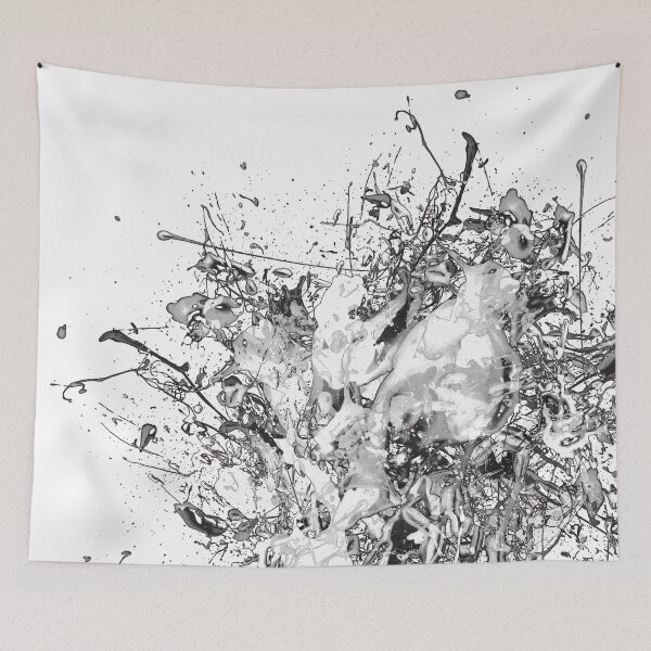 Item preview, Paint splashes in black and white designed and sold by Anteia.