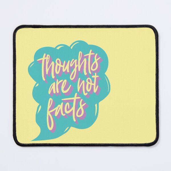 Item preview, Thoughts are not facts | Mindful colorful typography 03 designed and sold by MamSelle.