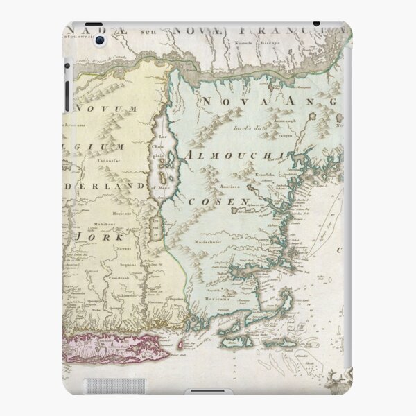 Vintage Map of New England (1716) iPad Snap Case