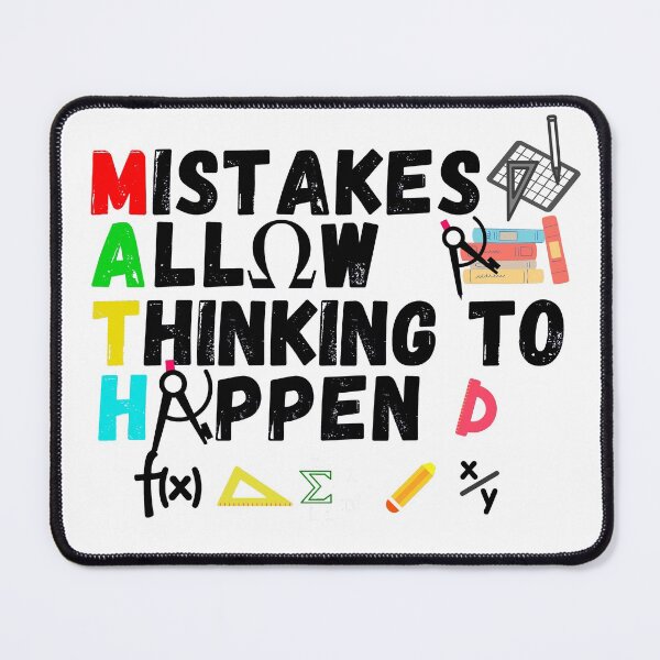 Item preview, mistakes allow thinking to happen designed and sold by ronaldsonou.