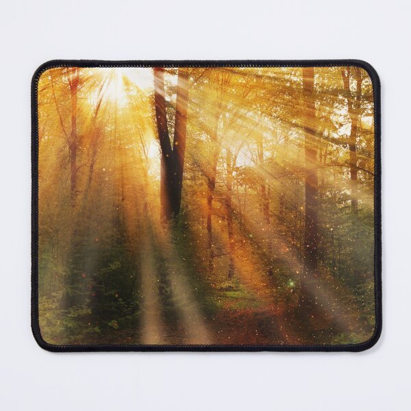 Item preview, Woodland with rays of Sunlight Shinning Through designed and sold by JulieSouster.
