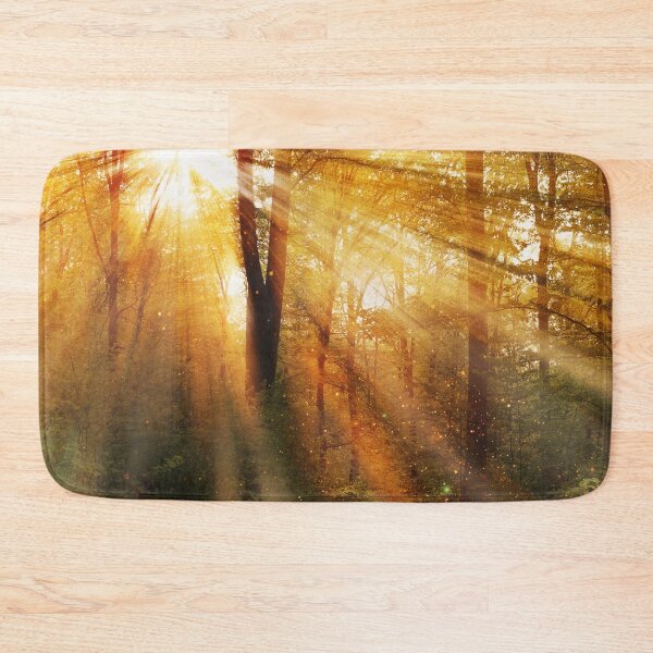 Item preview, Woodland with rays of Sunlight Shinning Through designed and sold by JulieSouster.