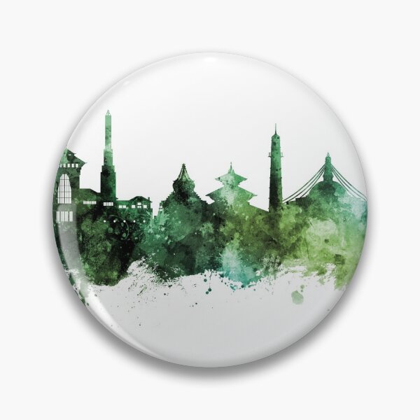 Artikelvorschau, Kathmandu Nepal Skyline entworfen und verkauft von ArtPrints.