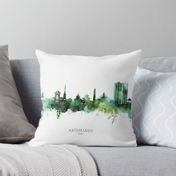 Item preview, Kathmandu Nepal Skyline designed and sold by ArtPrints.