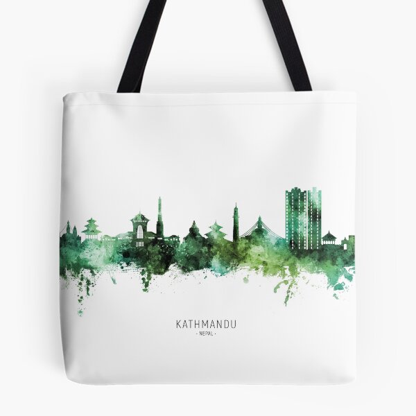 Item preview, Kathmandu Nepal Skyline designed and sold by ArtPrints.