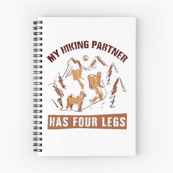 Item preview, My Hiking Partner Has Four Legs Hand Drawn designed and sold by MnEmzStudio.