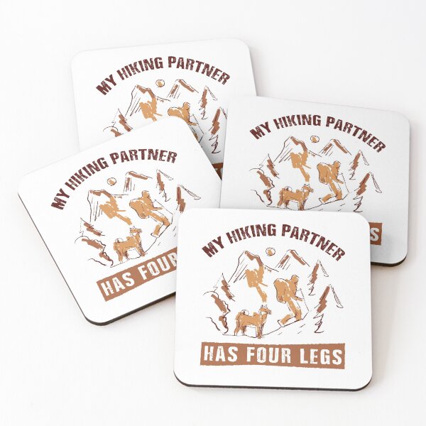 Item preview, My Hiking Partner Has Four Legs Hand Drawn designed and sold by MnEmzStudio.