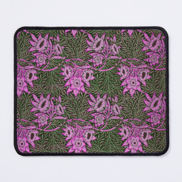 Item preview, TULIP AND WILLOW,LILAC PINK FLOWERS ,SWIRLS, GREEN LEAVES Art Nouveau Floral designed and sold by BulganLumini.