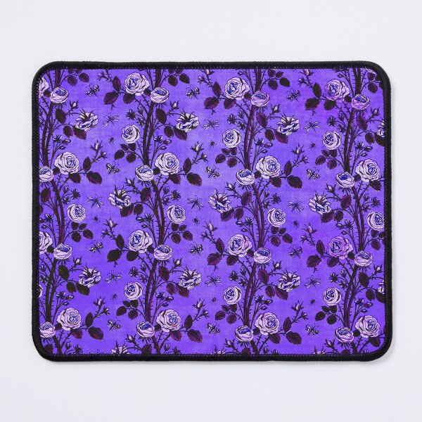 Item preview, BLUE WHITE CLIMBING ROSES ,GREEN LEAVES  AND BUTTERFLIES Art Nouveau Floral Pattern designed and sold by BulganLumini.