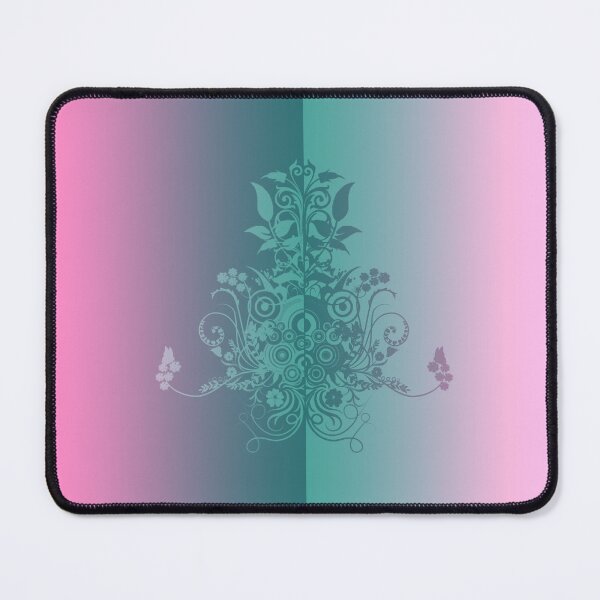 Item preview, Pink blue bright gradient floral swirly designed and sold by Anteia.