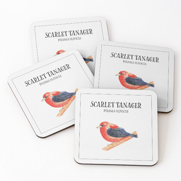 Item preview, Birdies III: Scarlet Tanager designed and sold by Aidi Riera.