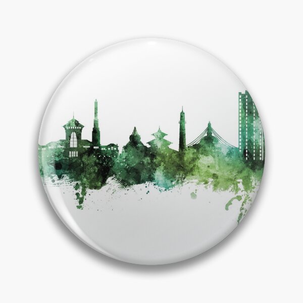 Artikelvorschau, Kathmandu Nepal Skyline entworfen und verkauft von ArtPrints.