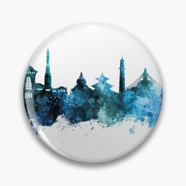 Item preview, Kathmandu Nepal Skyline designed and sold by ArtPrints.